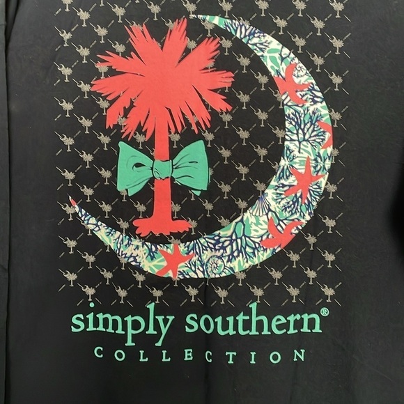 NWOT Simply Southern SC design XL Navy blue - Picture 3 of 5